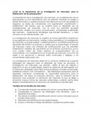 Cuál es la importancia de la investigación de mercados, para la elaboración de los presupuestos?