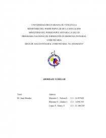 PODER POPULAR PARA LA SALUD PROGRAMA NACIONAL DE FORMACIÓN EN MEDICINA INTEGRAL COMUNITARIA. Página 1