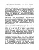 Ensayo a quien le importa el futuro por Juan Ramón Fuentes.