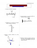 Calcula la tensión “T” si la barra pesa 800N y se encuentra en equilibrio mecánico.