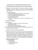 METODOLOGÍA PARA LA ELABORACIÓN DE PROYECTOS EDUCATIVOS.