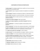 CUESTIONARIO DE TÉCNICAS DE INVESTIGACIÓN . ¿Qué es lengua?
