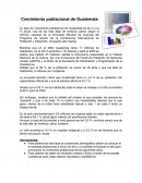Diagnostico Crecimiento poblacional de Guatemala