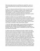 Este ensayo habla acerca de la conferencia de Jurgen Klaric, que es un hombre conferencista que nos habla del neuromarketing