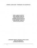 CLASIFICACIÓN Y PROPIEDADES DE LOS MATERIALES