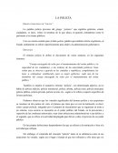 LA POLICÍA Origen etimológico de “policía”