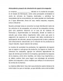 Los Antecedentes proyecto de simulación de espacio de anaqueles