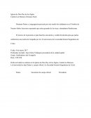 Hermano Pastor y congregación presente por este medio los saludamos en el Nombre de Nuestro Señor Jesucristo esperando que estén gozando de las ricas y abundantes Bendiciones.