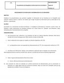 Respaldo de Informacion Procedimiento de Respaldo de Información de los Servidores