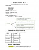 UNIVERSIDAD NACIONEL DE LOJA CUESTIONARIO ANTROPOLOGIA CULTURAL