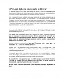 ¿Por qué debería interesarle la Biblia?