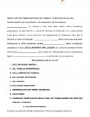 SEÑOR JUEZ DE PRIMERA INSTANCIA DE TRABAJO Y PREVISION SOCIAL DEL DEPARTAMENTO DE GUATEMALA Y DEL MUNICIPIO DE GUATEMALA: