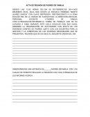 Acta de reunion de padres de familia