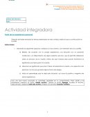 Actividad integradora Partir de la experiencia personal