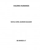 VALORES HUMANOS. LA AUTO EVALUACION DEL MEXICANO