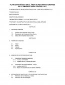 ELABORACIÓN DEL PLAN ESTRATÉGICO 2016 – 2020 GESA CENTRO S.A.C.