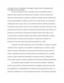 ANÁLISIS ACTUAL Y PROSPECTIVO SOBRE EL IMPACTO DEL PROGRAMA DE DESARROLLO SUSTENTABLE