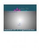 Manual de la organización.