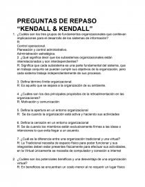 PREGUNTAS CON RESPUESTAS DE REPASO “KENDALL & KENDALL”. Página 1
