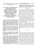 LECCIONES APRENDIDAS EN EL DESARROLLO DE PROYECTOS ESTATALES DESDE LA PESPECTIVA DEL CONTRATISTA DE OBRA, COMO UN APORTE A LA LUCHA CONTRA LA CORRUPCION Y POR ENDE AL POSCONFLITO.