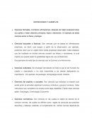 Definiciones y ejemplos de ciencias