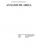 Actividad de aprendizaje Análisis de Abell