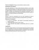 Tema de investigación: Rasgos de personalidad en asesinos seriales