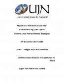 Asignatura: Informática Aplicada I Catedrático: ing. Alelí Castro Alumno: Jose Andres Montes Rodriguez