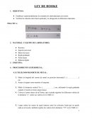 Ley de hooke Verificar la relación entre fuerza aplicada y la elongación en diferentes materiales.