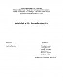 Enfermeria Basica. Administración de medicamentos