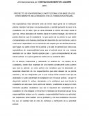 PROYECTO DE VIDA PERSONAL E INSTITUCIONAL