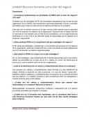 Recursos humanos como líder del negocio.