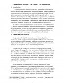 MARTÍN LUTERO Y LA REFORMA PROTESTANTE