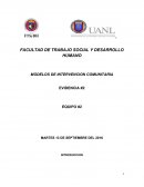 EVIDENCIA 2 MODELOS DE INTERVENCION COMUNITARIA
