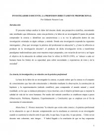 INVESTIGADOR O DOCENTE, LA PROFESION DIRECTAMENTE PROPORCIONAL. Página 1