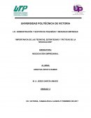 IMPORTANCIA DE LAS TÉCNICAS, ESTRATEGIAS Y TÁCTICAS DE LA NEGOCIACIÓN