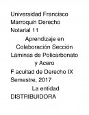 Aprendizaje en Colaboración Sección Láminas de Policarbonato y Acer