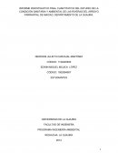 INFORME INVESTIGATIVO FINAL CUANTITATIVO DEL ESTUDIO DE LA CONDICIÓN SANITARIA Y AMBIENTAL