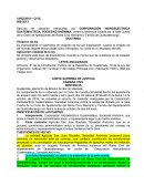Allanamiento. Corte Suprema de Justicia Cámara Civil Sentencia