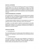 Autoestima. FUENTES INTERIORES DEL AUTOESTIMA