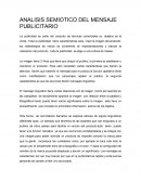Análisis semítico del mensaje publicitario.