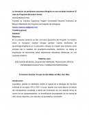 La formación de profesores docentes bilingües en una sociedad moderna. El caso de Programa Educativo ikoots
