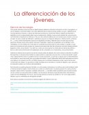La diferenciación de los jóvenes. Ejercicio de Sociología