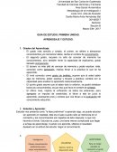 GUÍA DE ESTUDIO. PRIMERA UNIDAD. APRENDIZAJE Y ESTUDIO