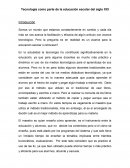 Tecnología como parte de la educación escolar del siglo XXI