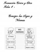 Formación Cívica y Ética Ficha # 1 Conozco las Leyes y Normas