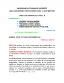 Actividad experimental “Péndulo simple”
