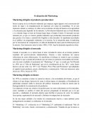 Evaluación del Marketing Marketing dirigido al producto (producción):