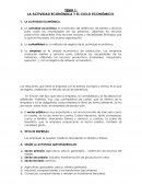 LA ACTIVIDAD ECONÓMICA Y EL CICLO ECONÓMICO