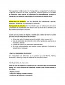 Clasificación alimentos. ¿Qué es un manipulador de alimentos?